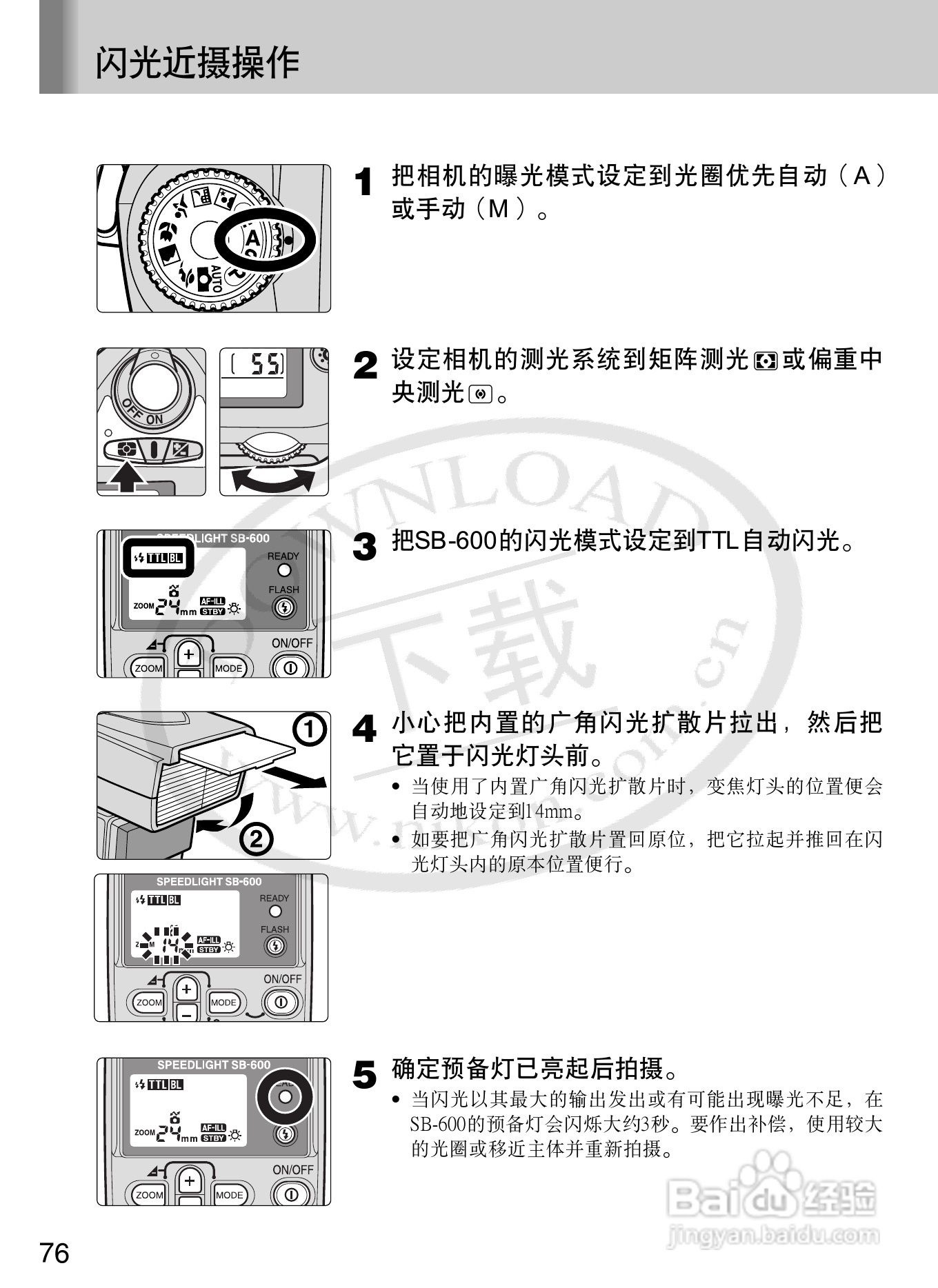 尼康SB-600数码相机使用说明书:[9]