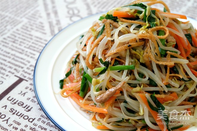 馓子炒绿豆芽