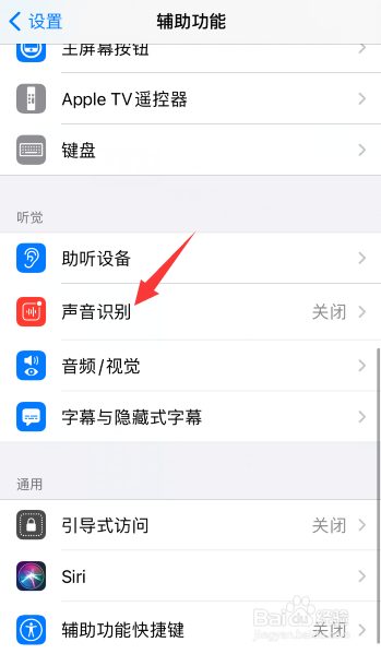 苹果ios14怎么开启声音识别