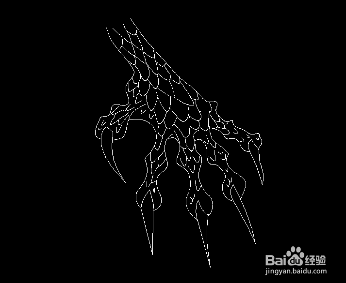 龙的爪子怎么画