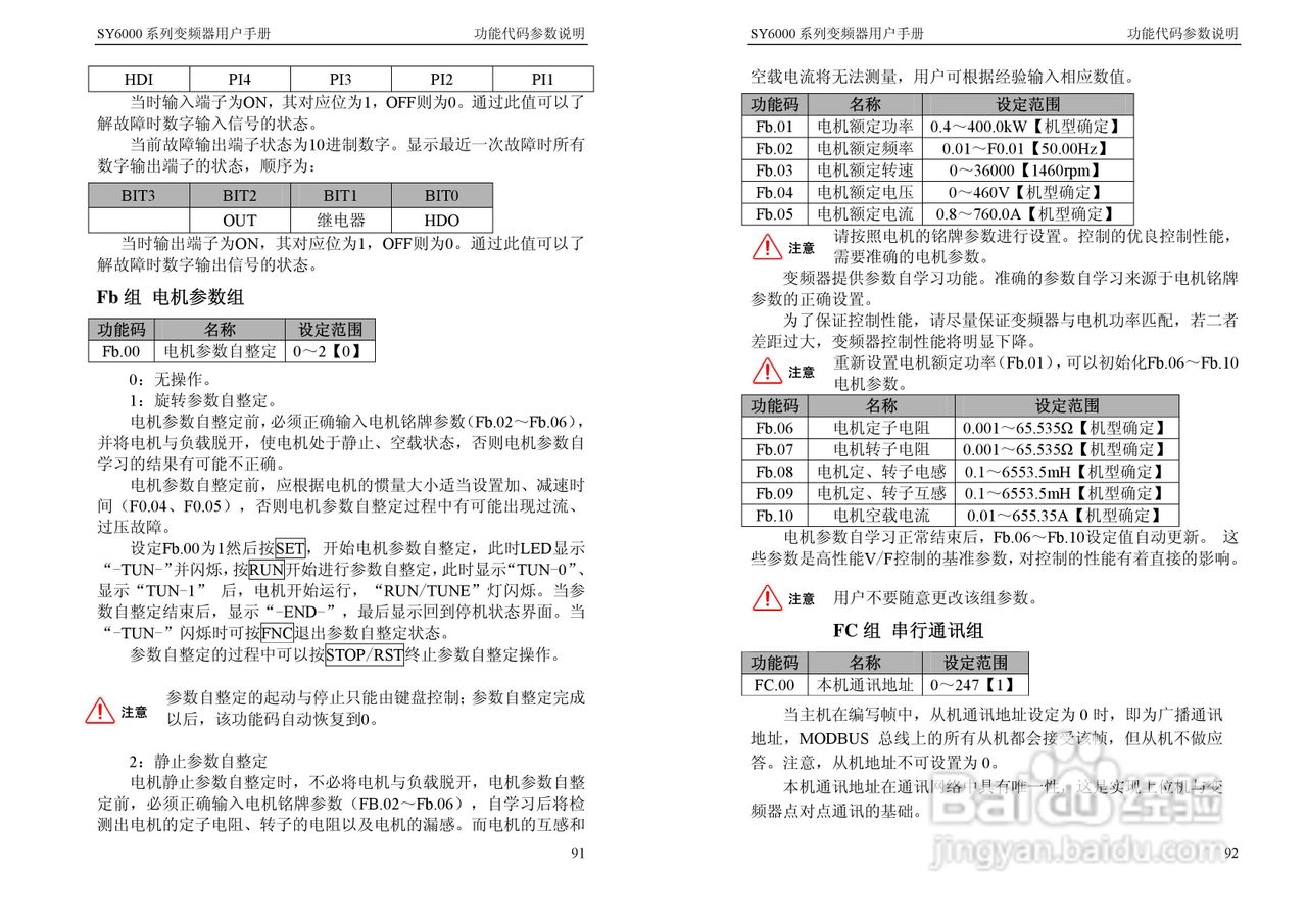神源SY6000-G40040变频器用户手册:[5]