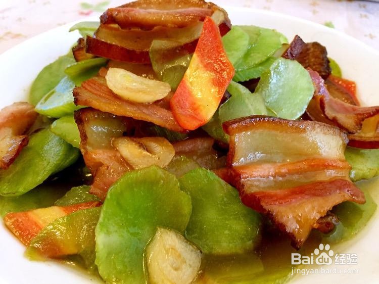 腊肉片炒莴笋