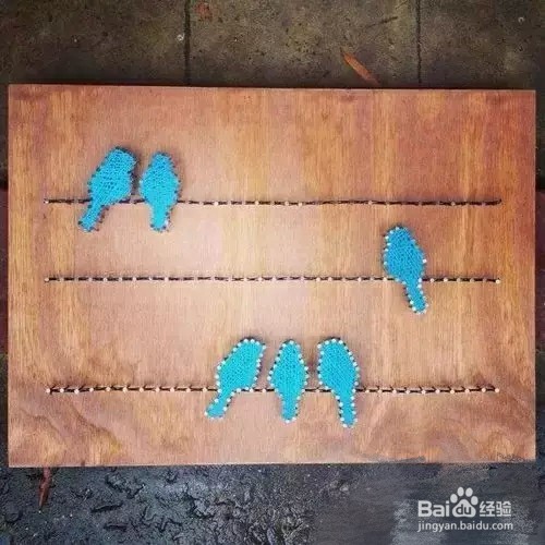 毛线手工，创意装饰画