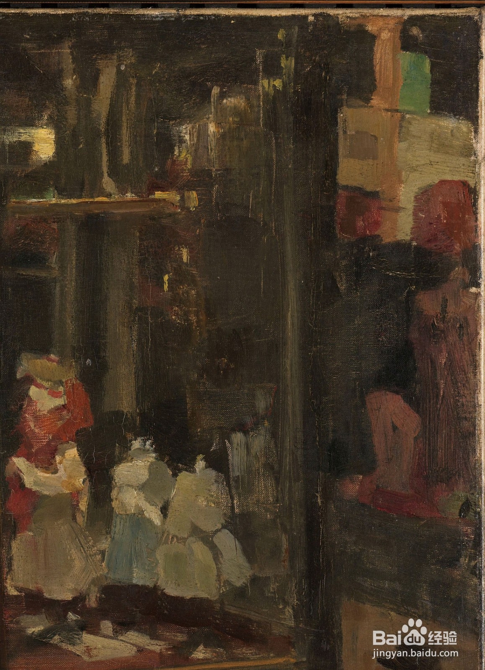 如何欣赏油画作品《橱窗》？