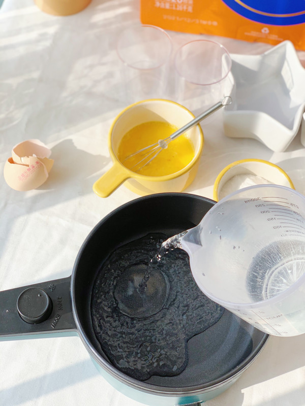 奶香蛋花水晶糕