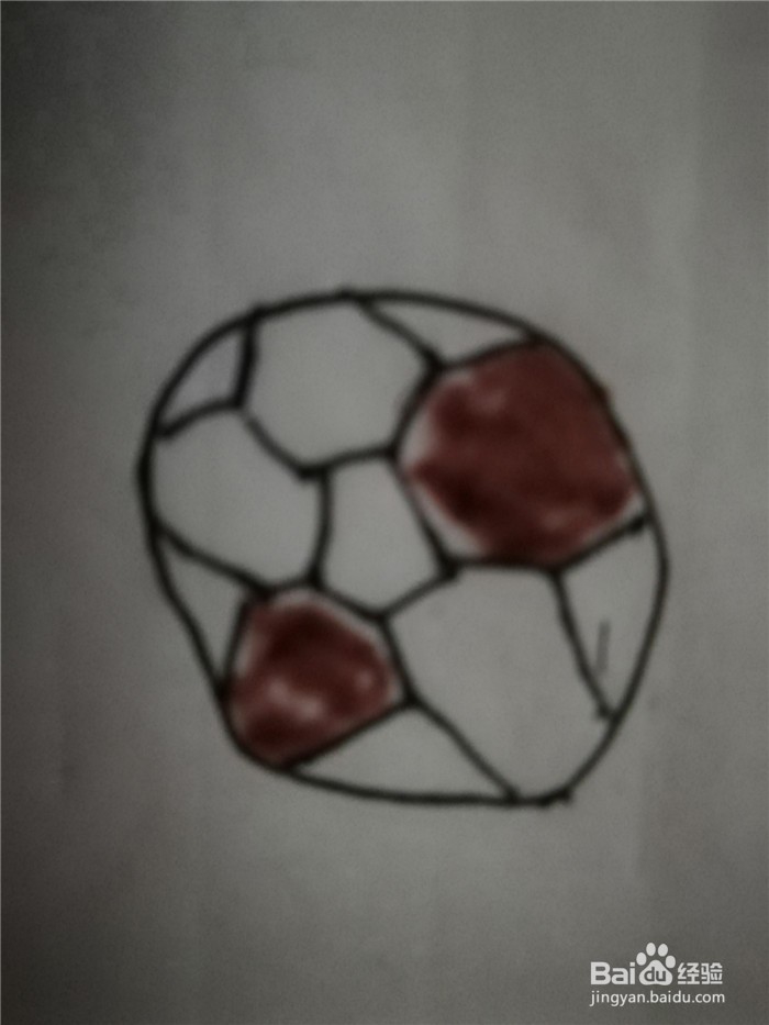 怎么样用简笔画画足球