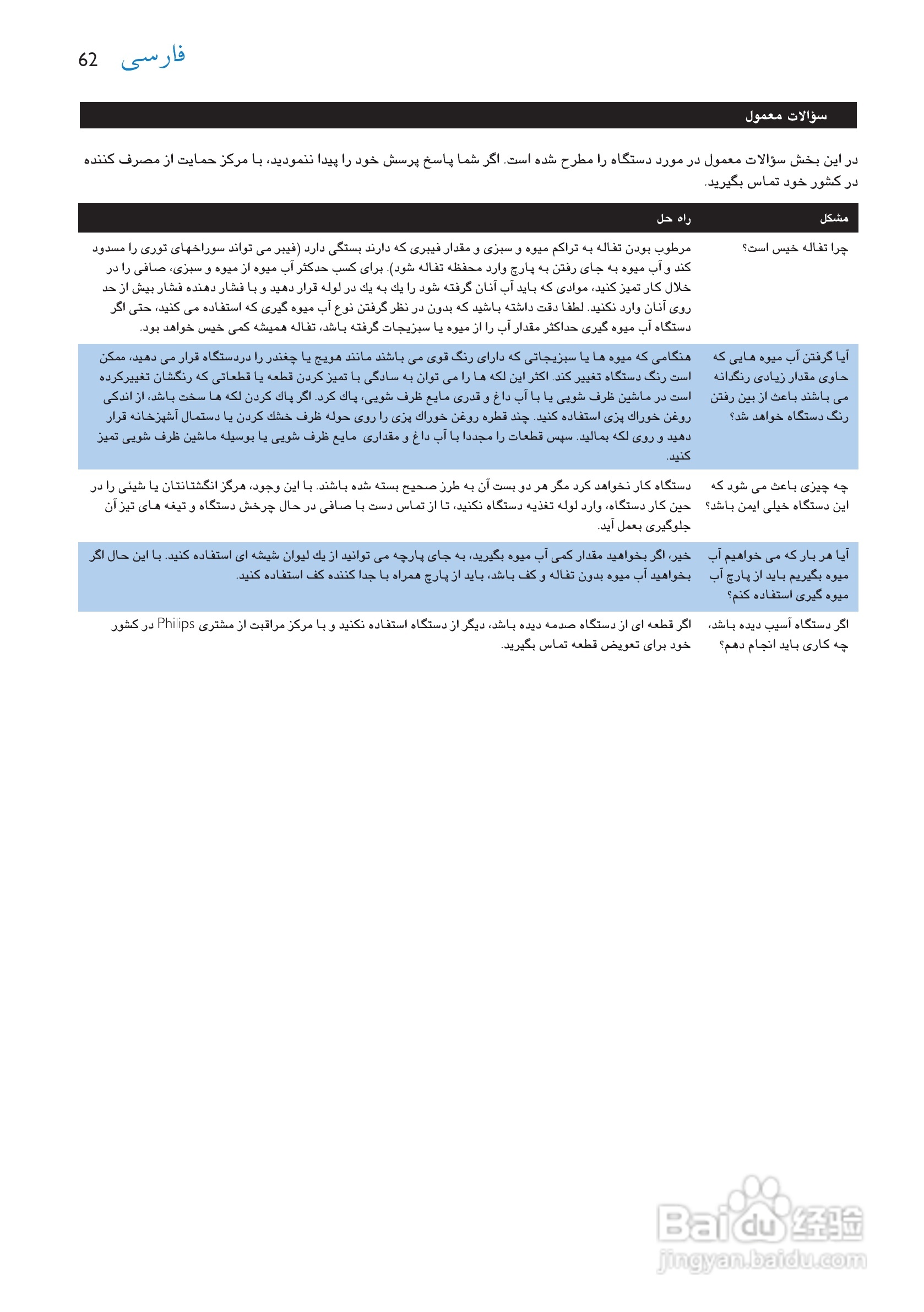 飞利浦HR1866榨汁机使用说明书:[7]