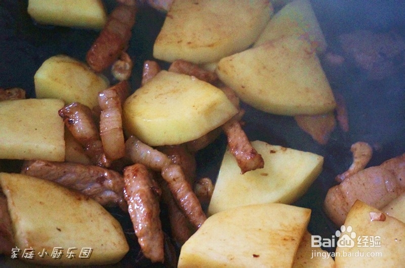 家庭小厨怎么做好菜：[6]土豆焖五花肉怎么做