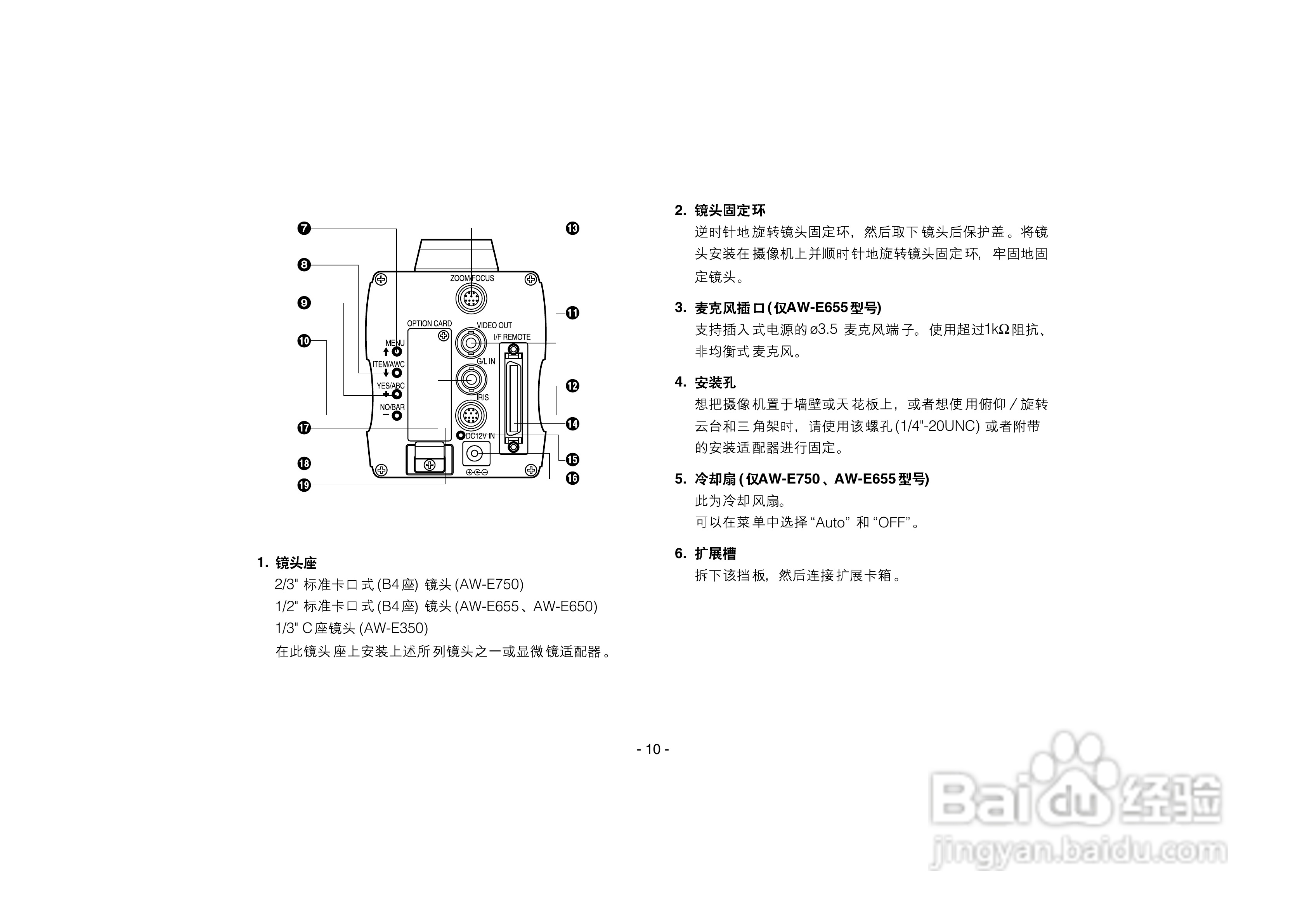 松下AW-E350数码摄像机说明书:[1]