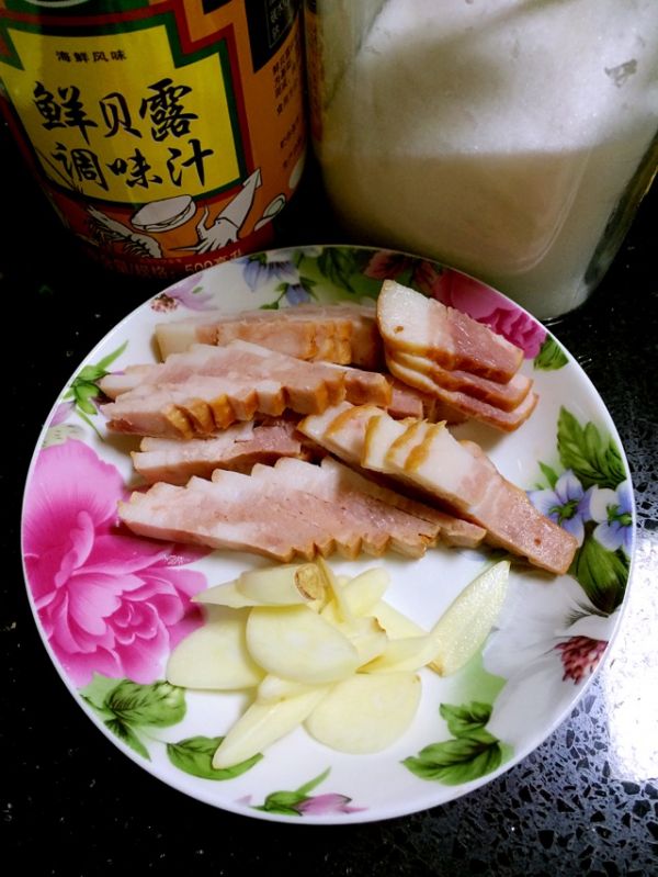 香菇培根炒时蔬