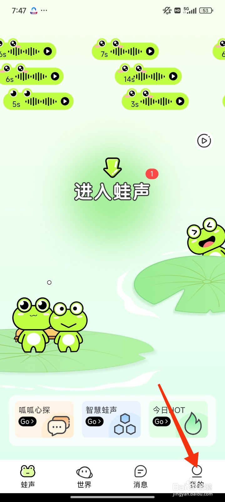 蛙声怎么开启访客隐身