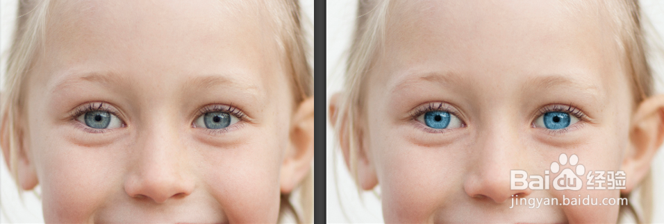 ps调色教程：如何对眼睛调色