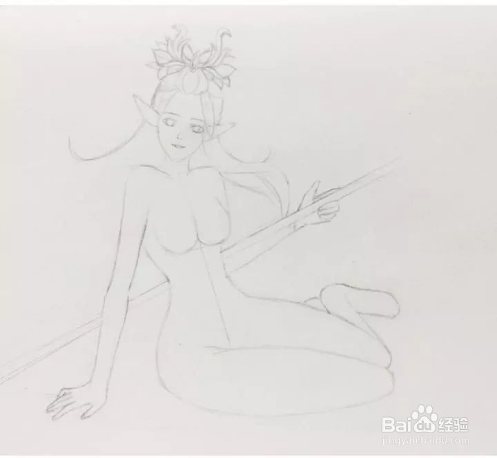 王者荣耀中王昭君手绘怎么画？