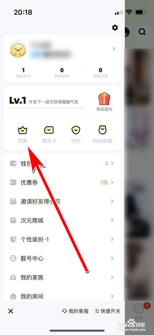 耳旁贵族怎么开通