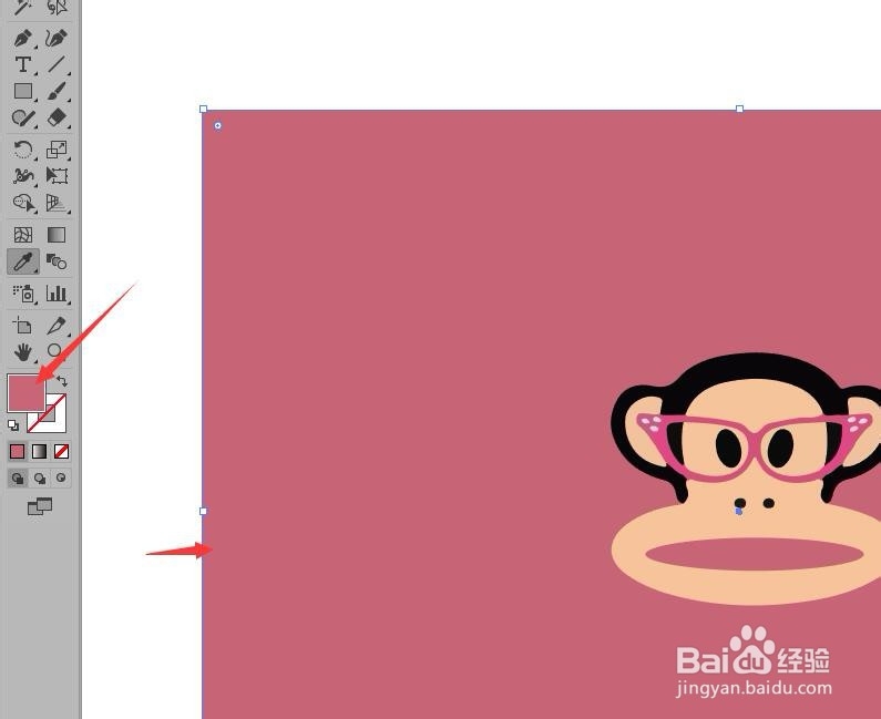 illustrator绘制大嘴猴制作背景图案
