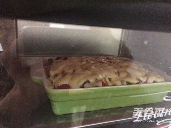 彩椒芝士焗饭