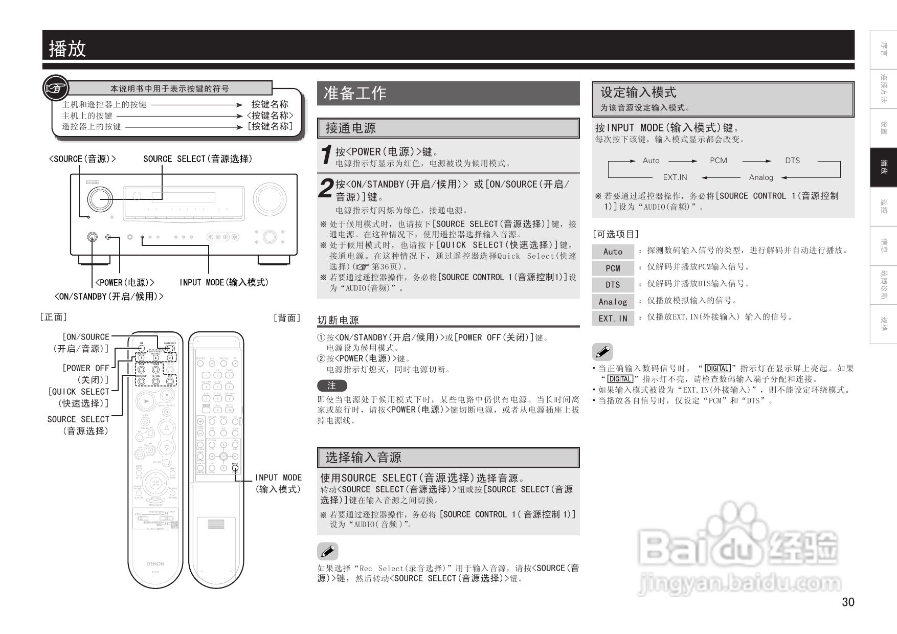 天龙AVR-1509、AVR-1519型收音环绕扩音机说明书:[2]