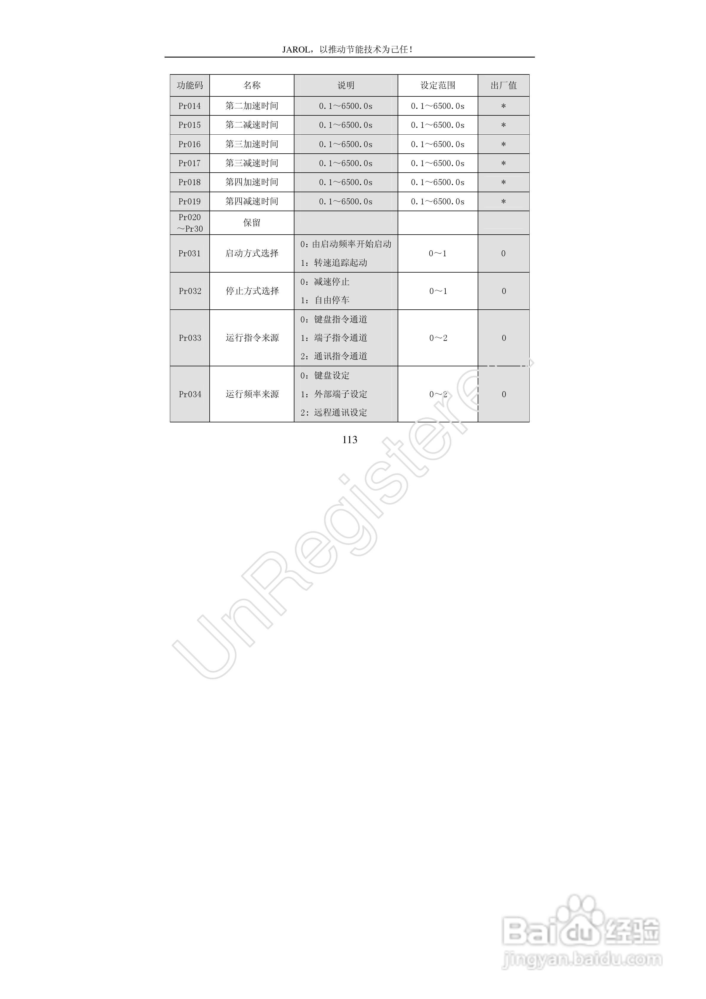 佳乐JR7000-315G-4-1090变频器使用说明书:[12]