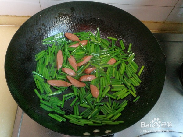 如何制作韭苔鸡蛋炒虾仁