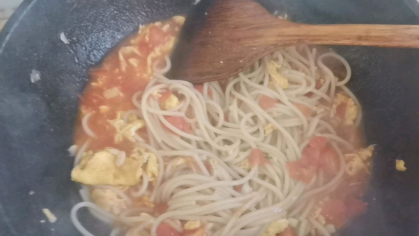 番茄鸡蛋意大利面
