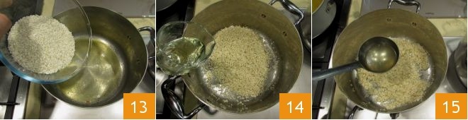 意大利烩饭菊苣和普罗卧干酪