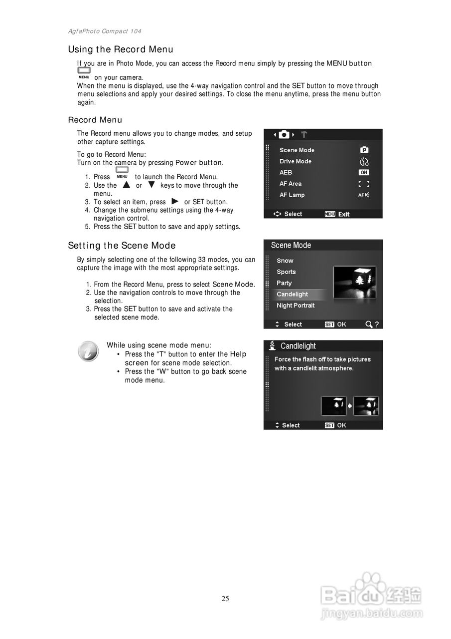 爱克发Compact 104数码相机使用说明书:[3]