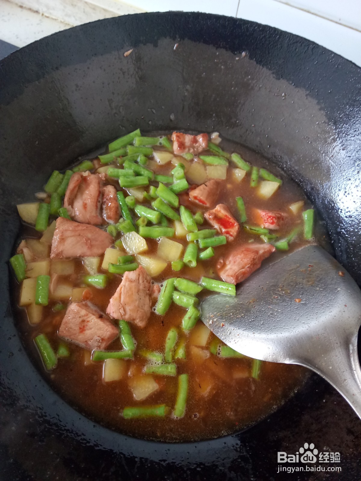豆角土豆鸡胸肉焖饭