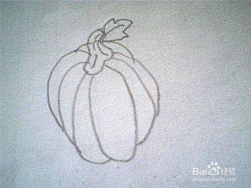 面瓜的简笔画画法