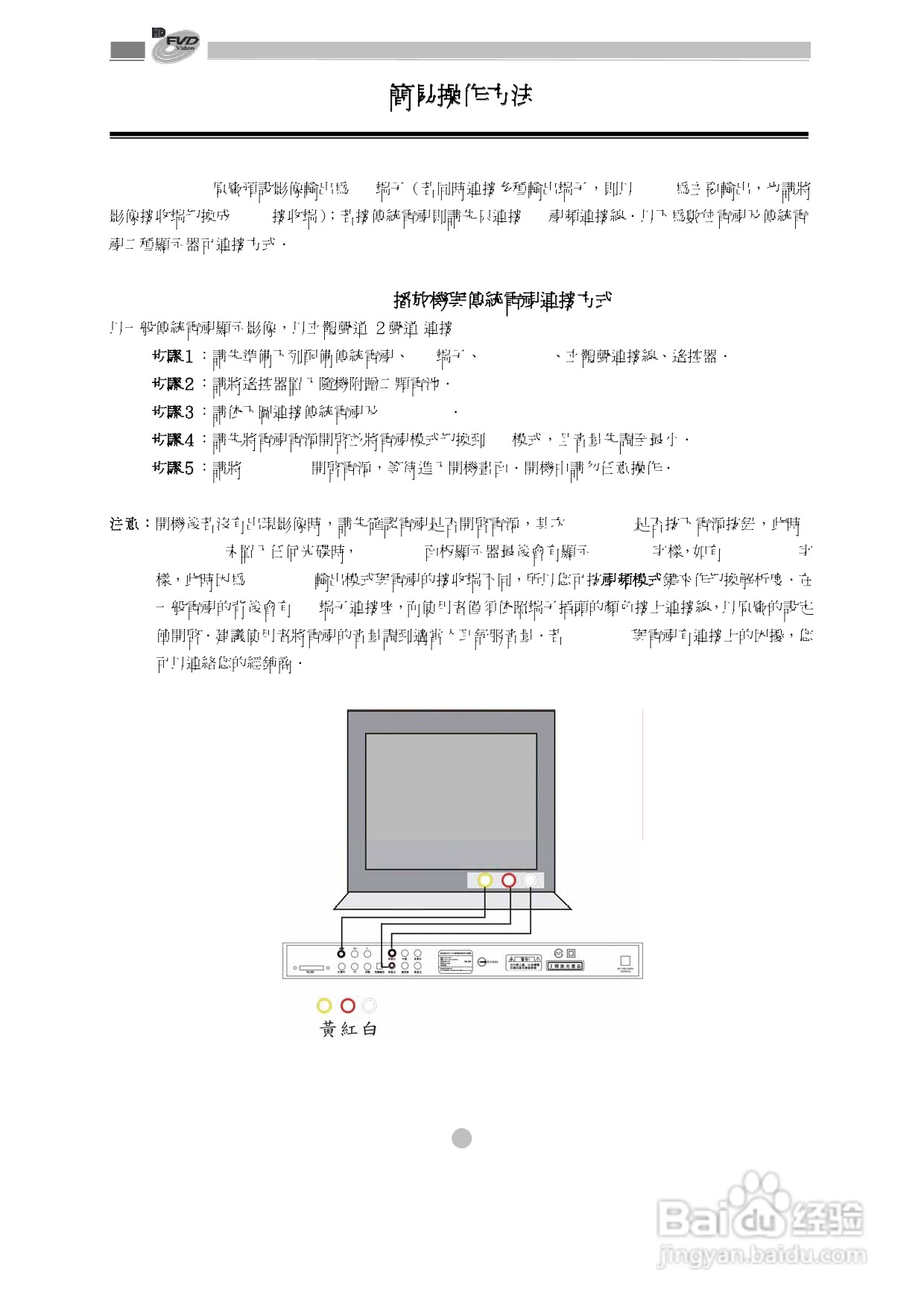 歌林KVD-1080型数位影音光碟机说明书:[3]