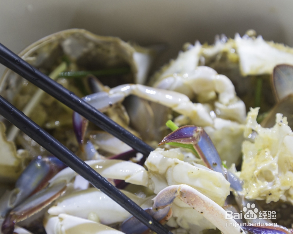 自己做梭子蟹炒年糕海鲜美食