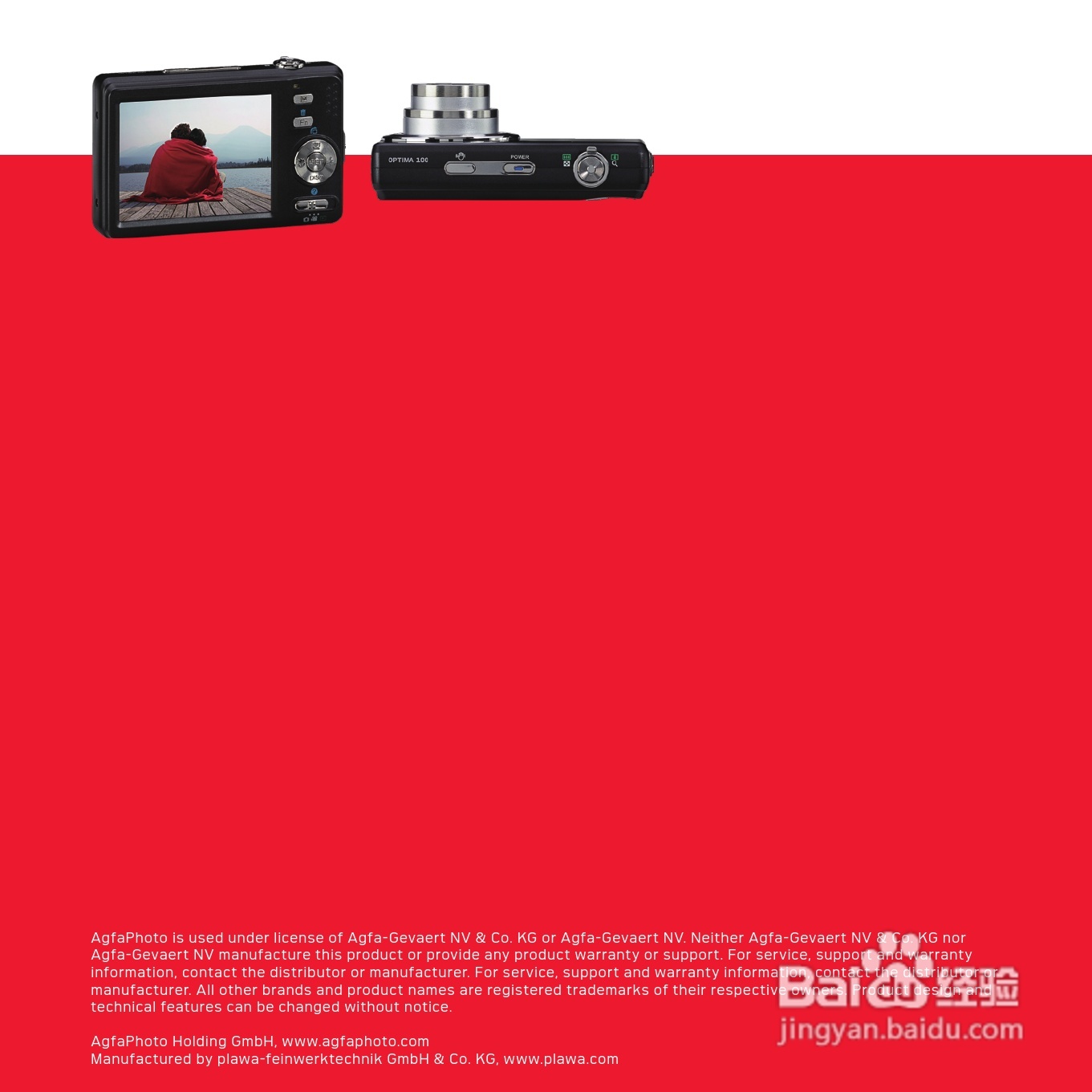 爱克发AgfaPhoto OPTIMA 100数码相机使用说明书:[10]