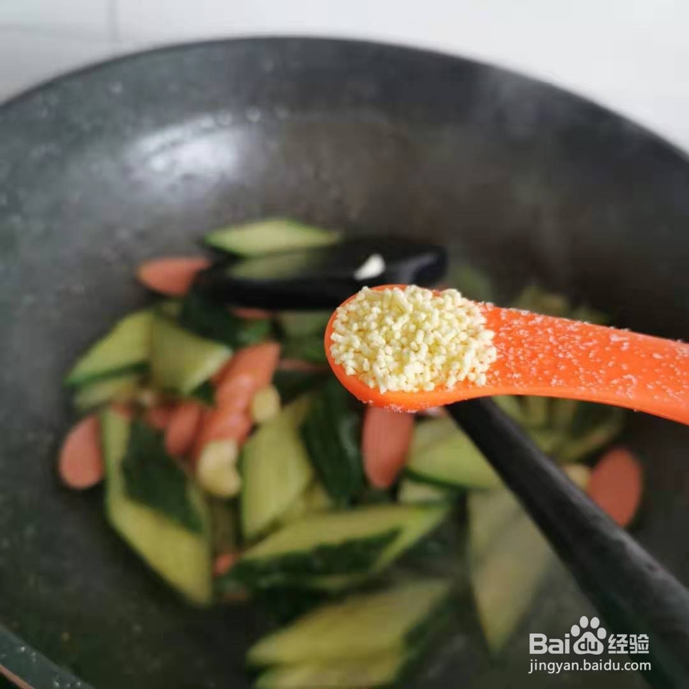 黄瓜片炒火腿