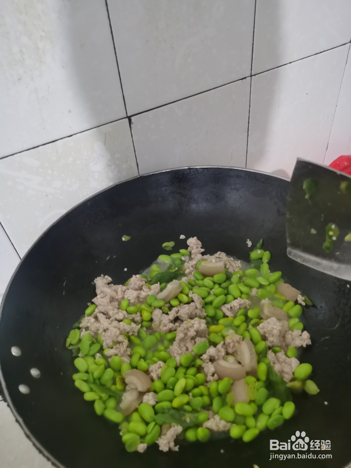 如何煮青豆肉末