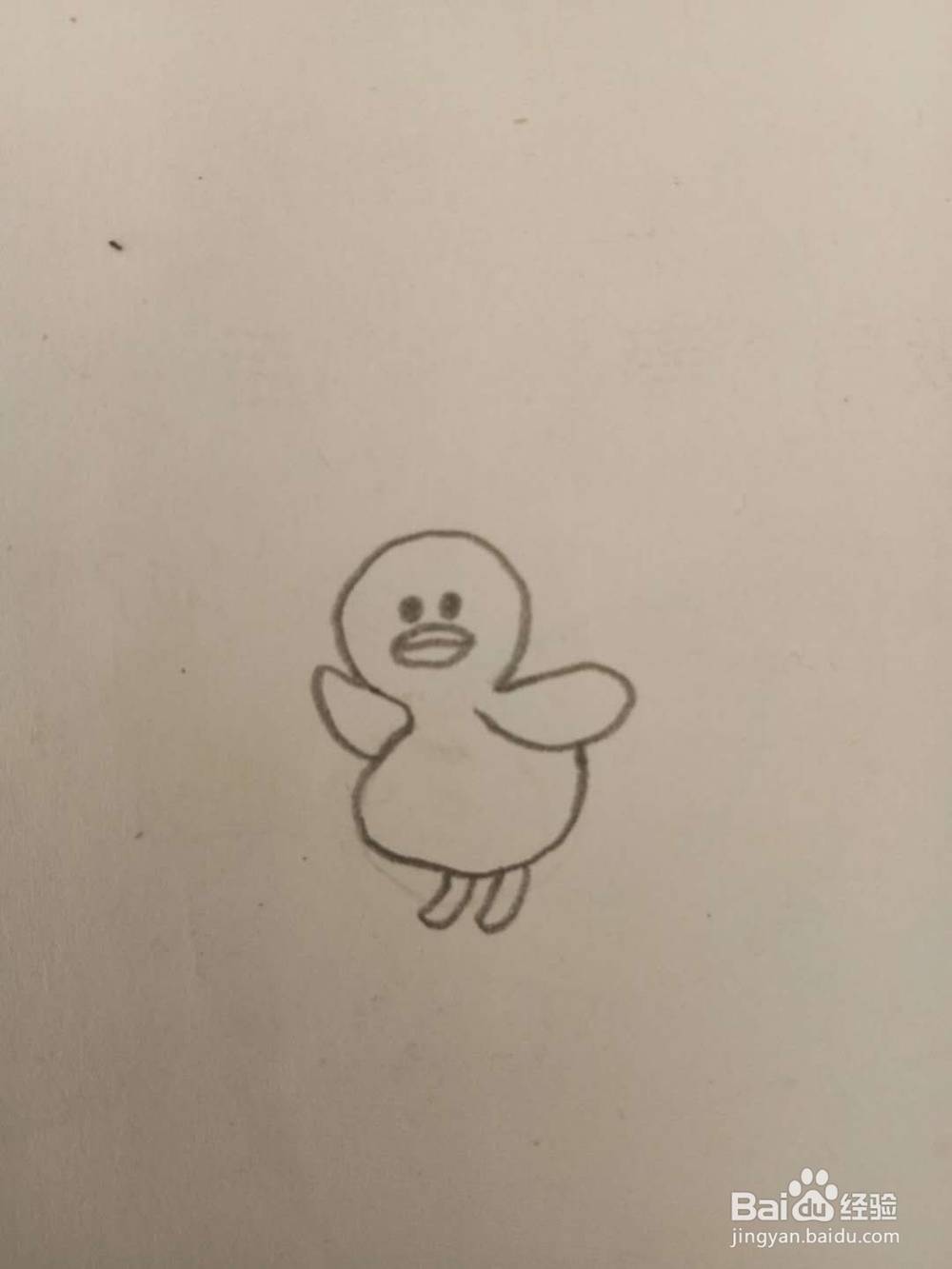 儿童简笔画小黄鸭