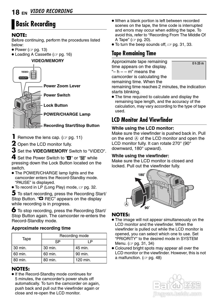 JVC GR-D290摄像机说明书:[2]