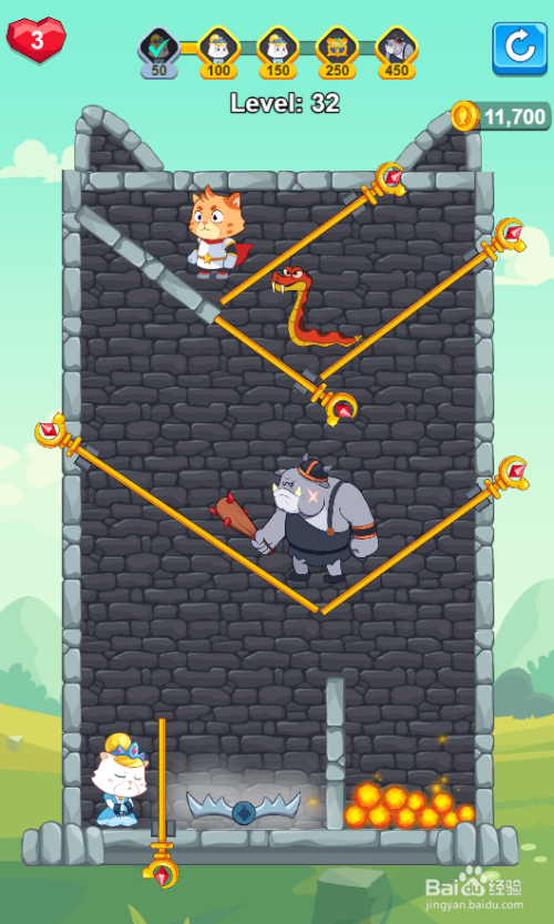 Treasure Cat Knights的Level 32如何过关