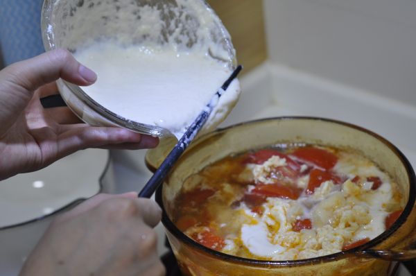 西红柿鸡蛋面疙瘩