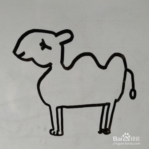如何画骆驼的儿童画