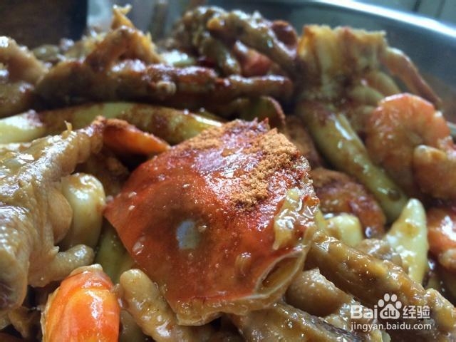 吃货美食-明虾肉蟹煲！