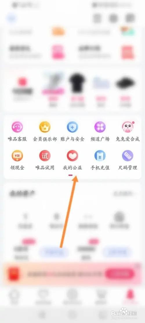 唯品会app自己的捐赠记录在哪里查看