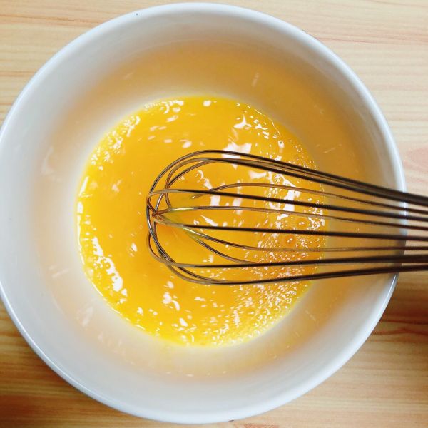 豆浆蟹柳蒸水蛋