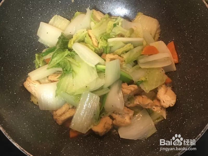 天津油豆腐白菜的做法