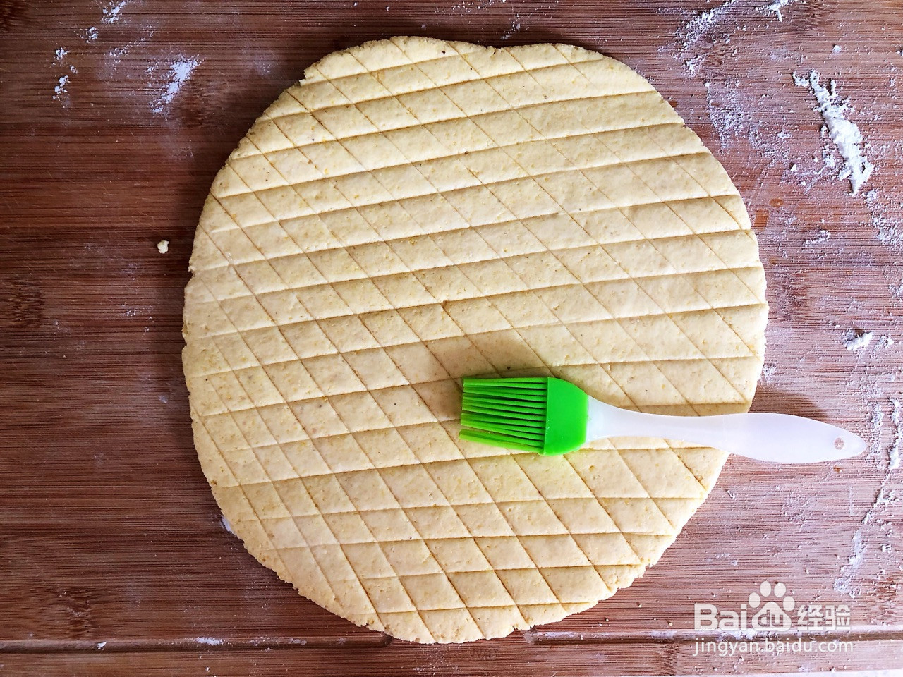 奶香玉米面饼的做法