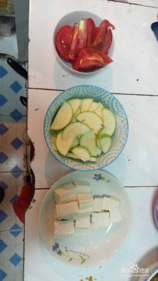 夏季素食—番茄瓜片豆腐（养生）