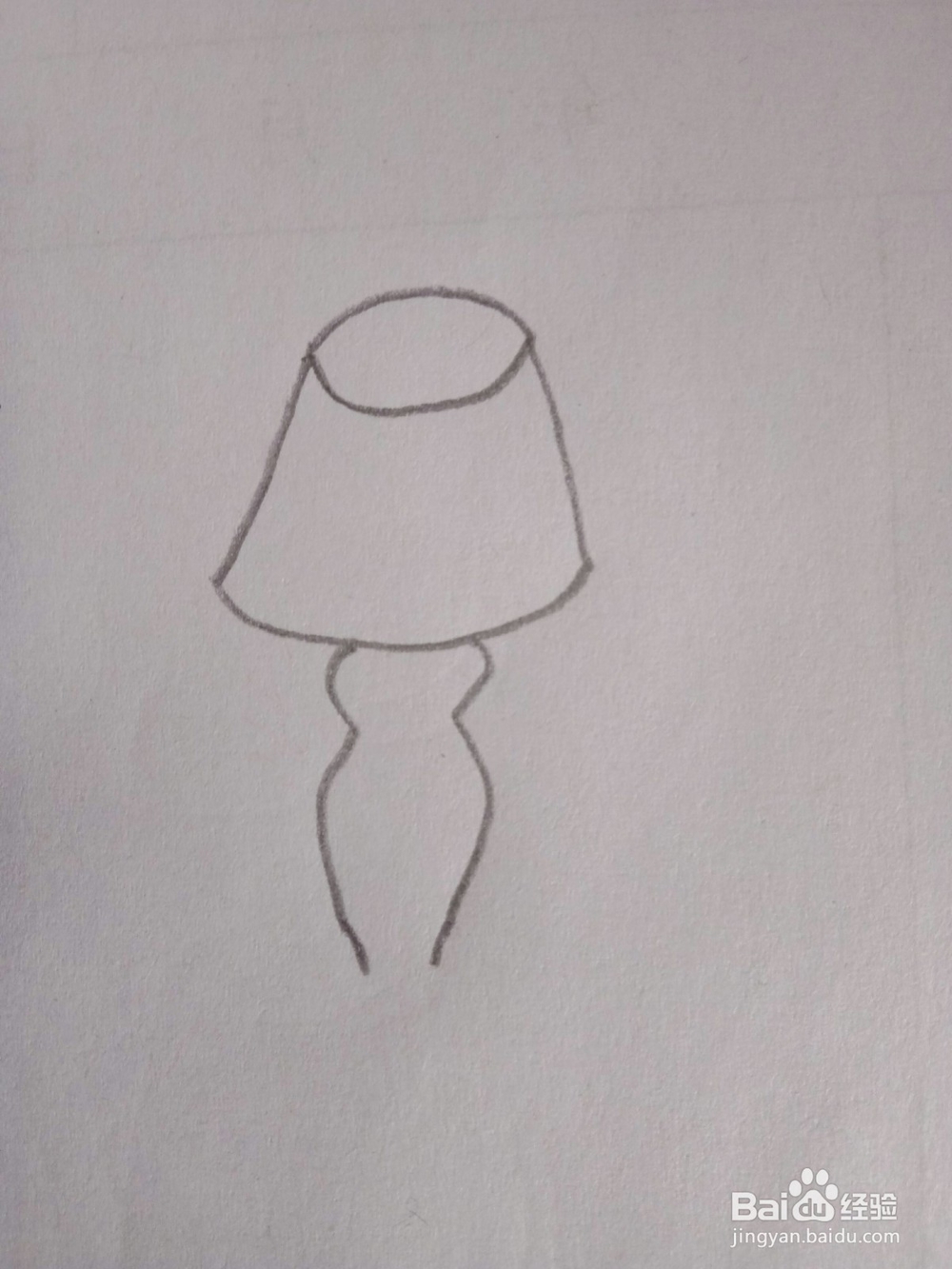 简笔画台灯画法七