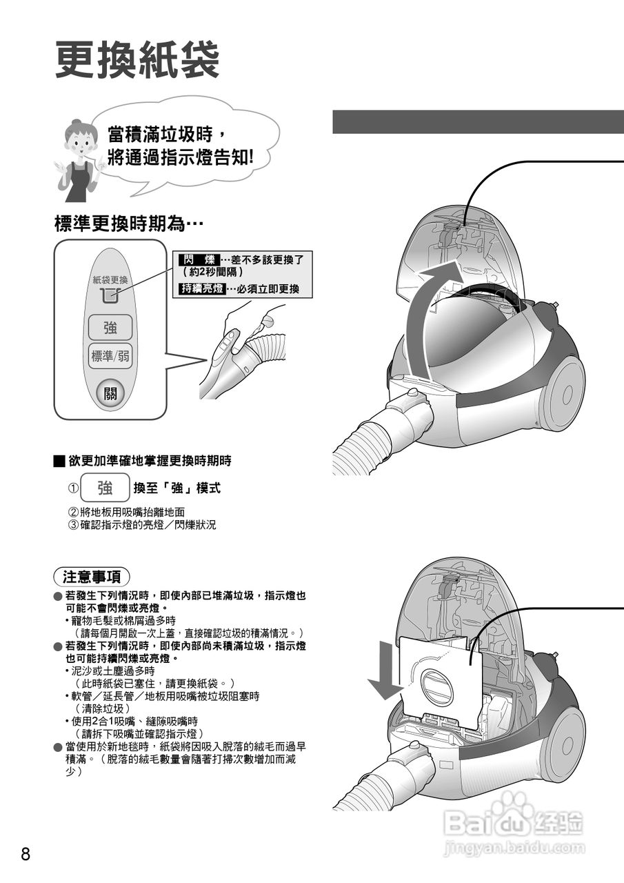 松下mc-ca681吸尘器使用说明书