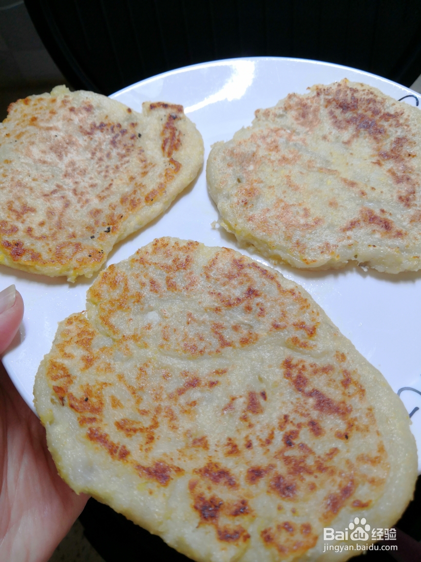 怎么吃都不腻的豆渣白薯糯米饼