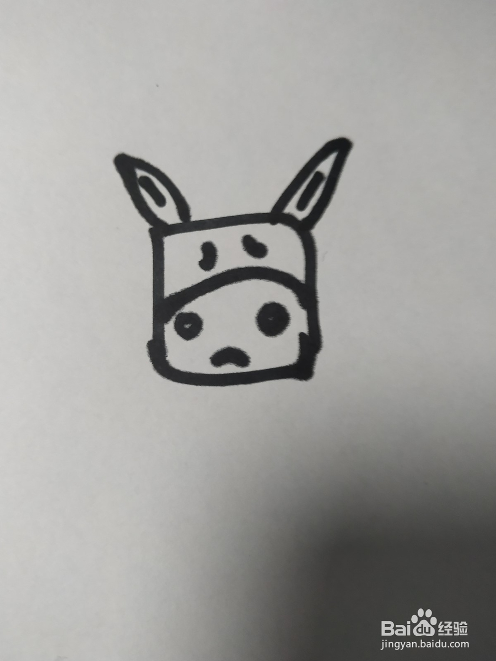 毛驴的简笔画技法2