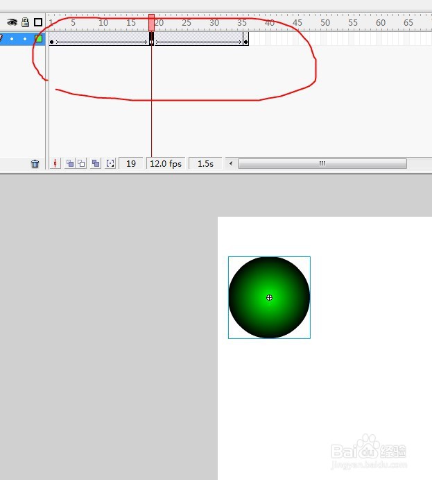 flash制作小球弹跳的效果