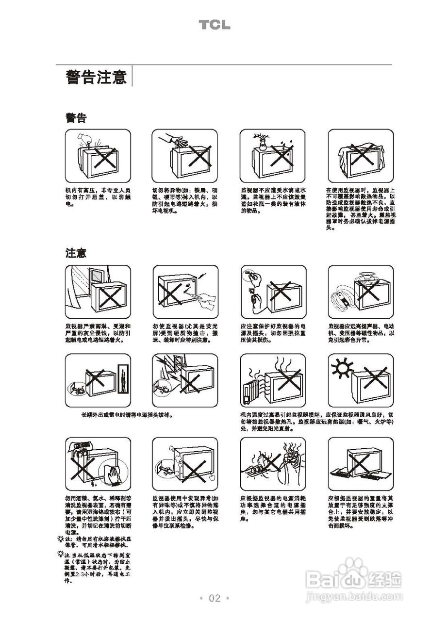 TCL王牌TM21A监视器使用说明书